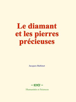 cover image of Le diamant et les pierres précieuses